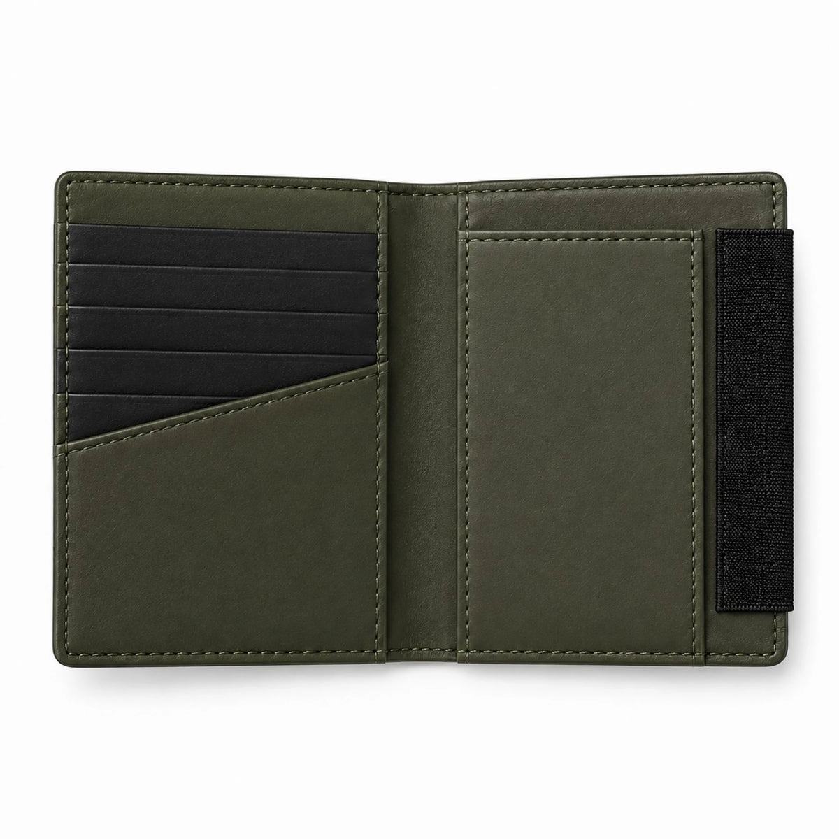 INTIVO Minimalist Slim Card Holder – Olive Green