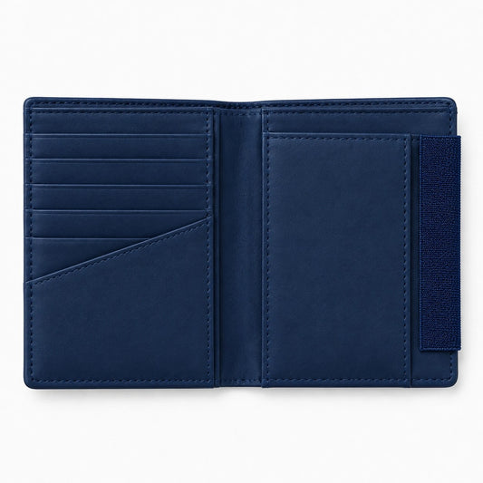 INTIVO Minimalist Slim Card Holder – Navy Blue