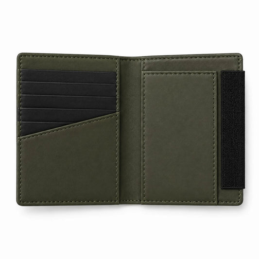 INTIVO Minimalist Slim Card Holder – Olive Green