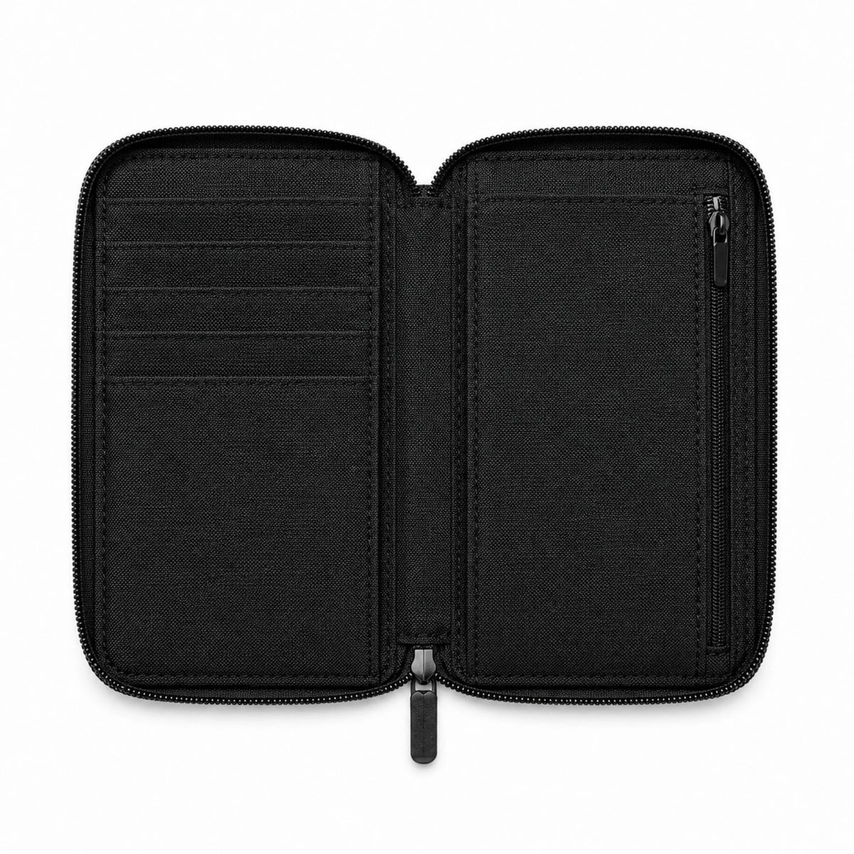 INTIVO Compact Zip Wallet Organizer – Black